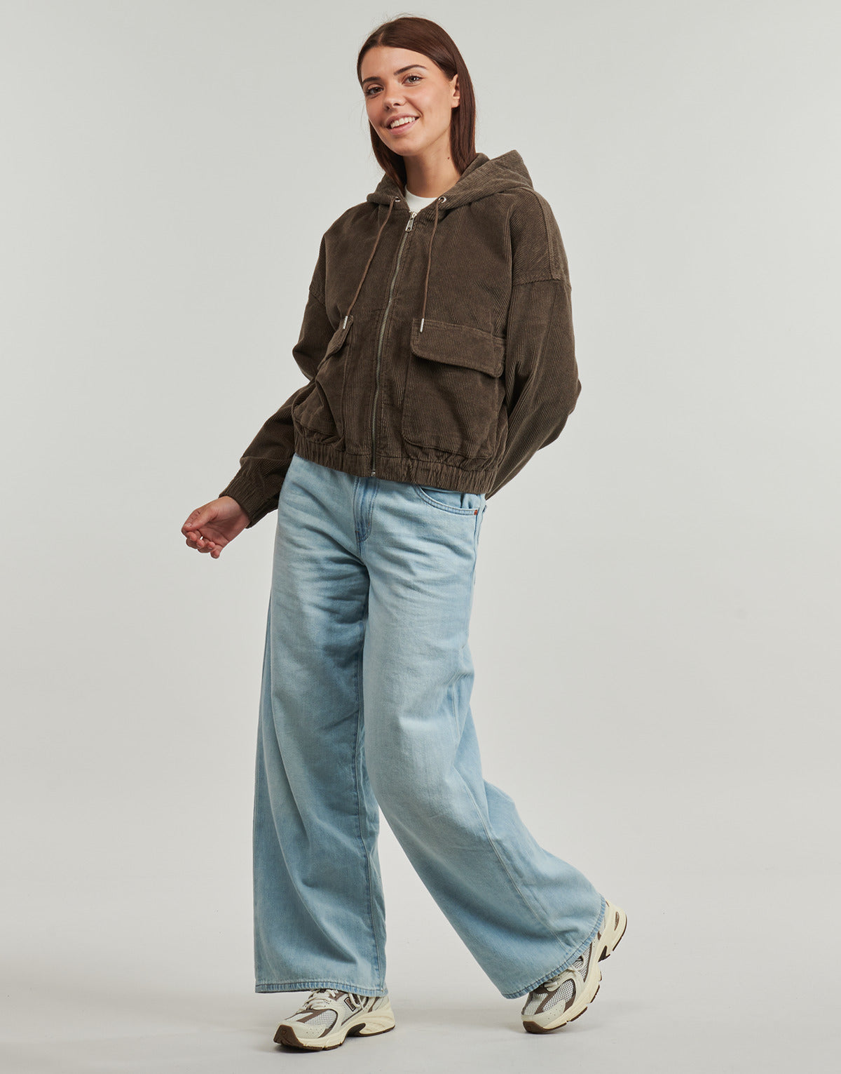 Giubbotto Donna Only  ONLKENZIE L/S CORD  Marrone