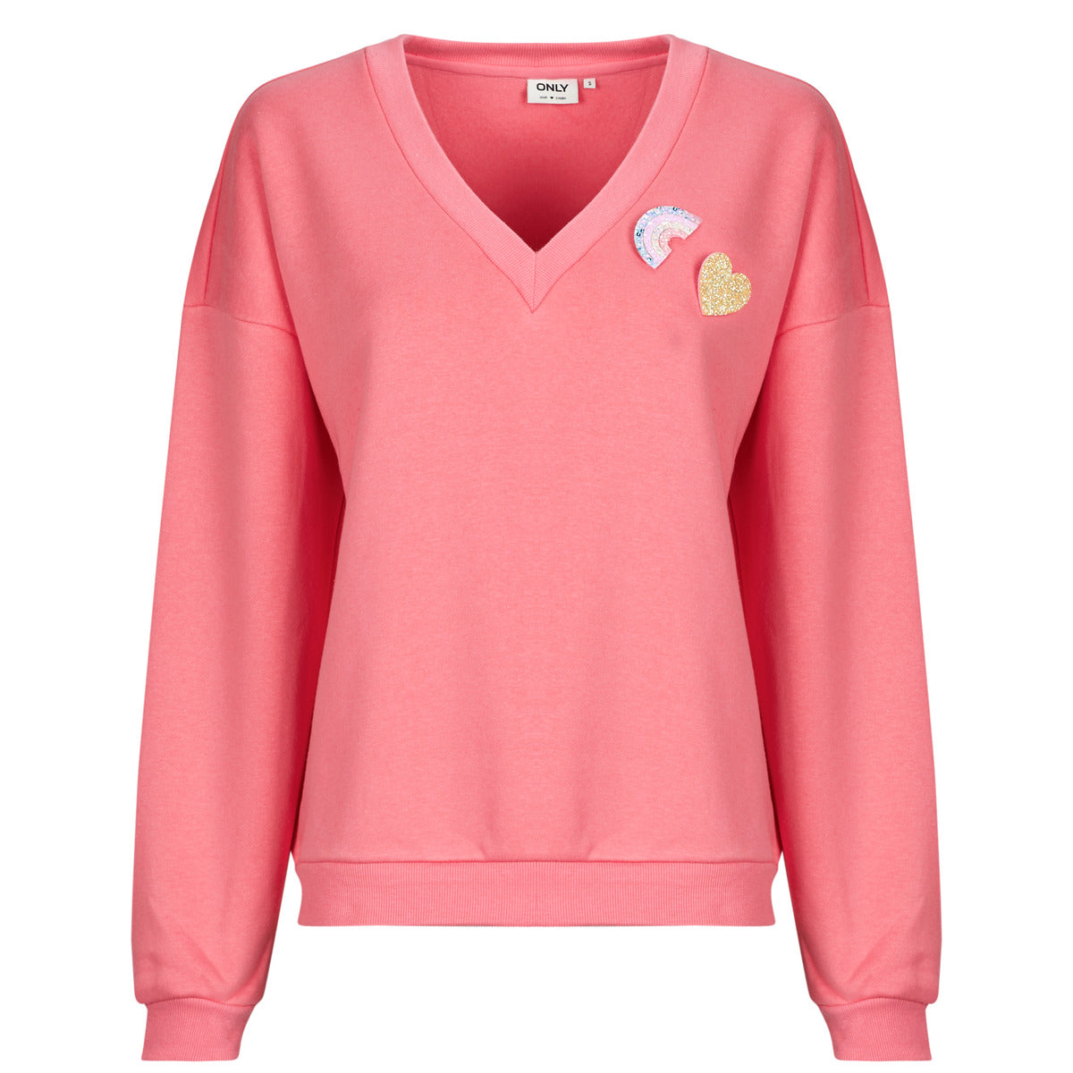 Maglione Donna Only ONLHOLLY L/S V-NECK Rosa