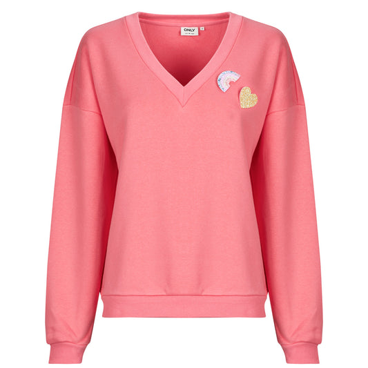 Maglione Donna Only ONLHOLLY L/S V-NECK Rosa