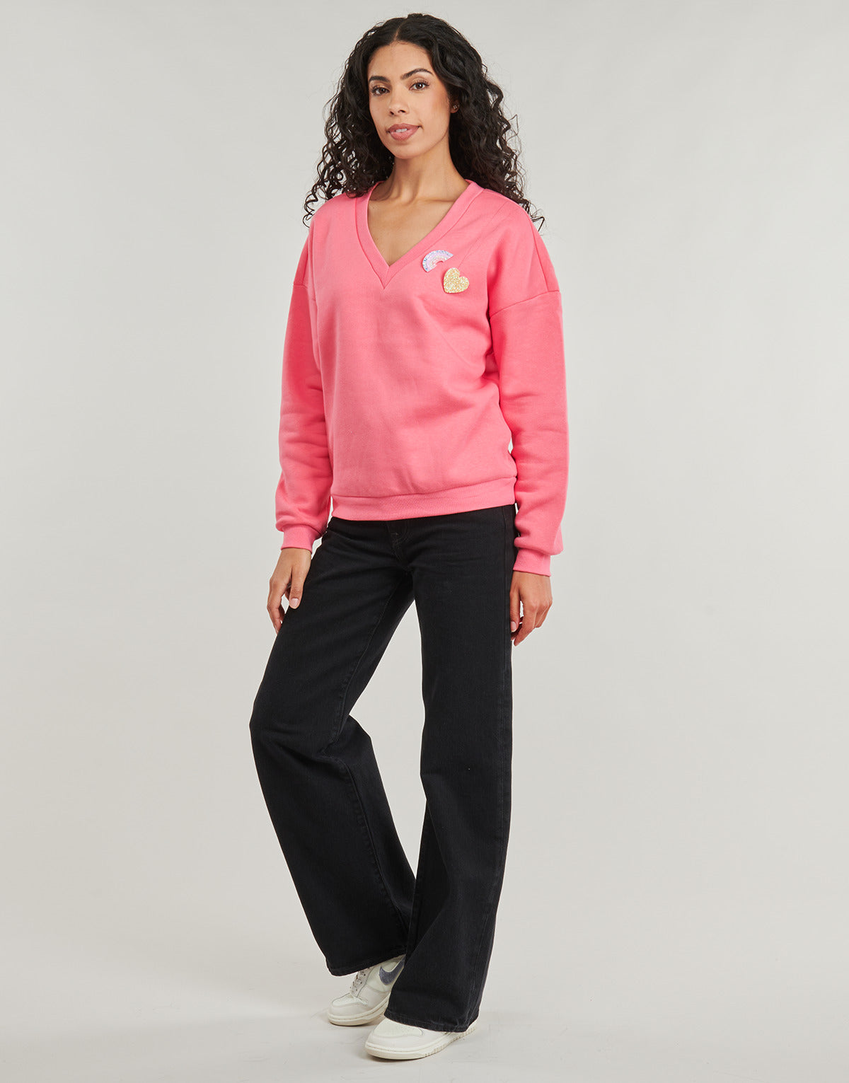 Maglione Donna Only  ONLHOLLY L/S V-NECK   Rosa