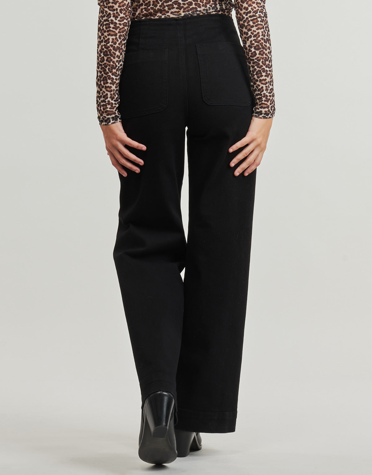 Jeans Flare Donna Only  ONLMADELINE HW WID POCKET  Nero