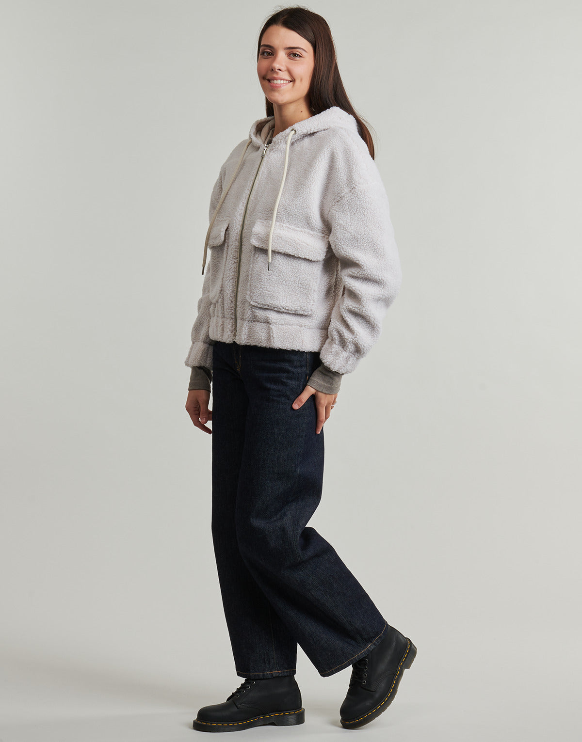 Giubbotto Donna Only  ONLTANJA TEDDY  Beige