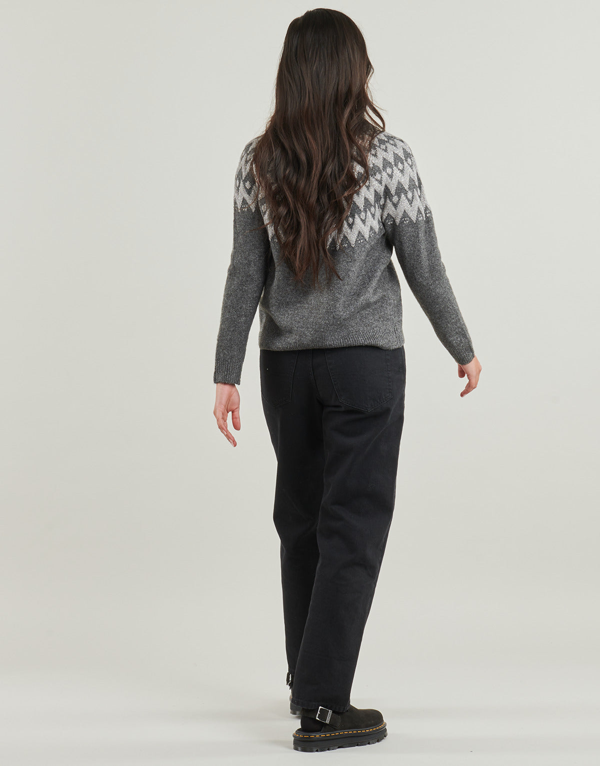 Maglione Donna Only  ONLFRY LS JQ GLITTER  Grigio