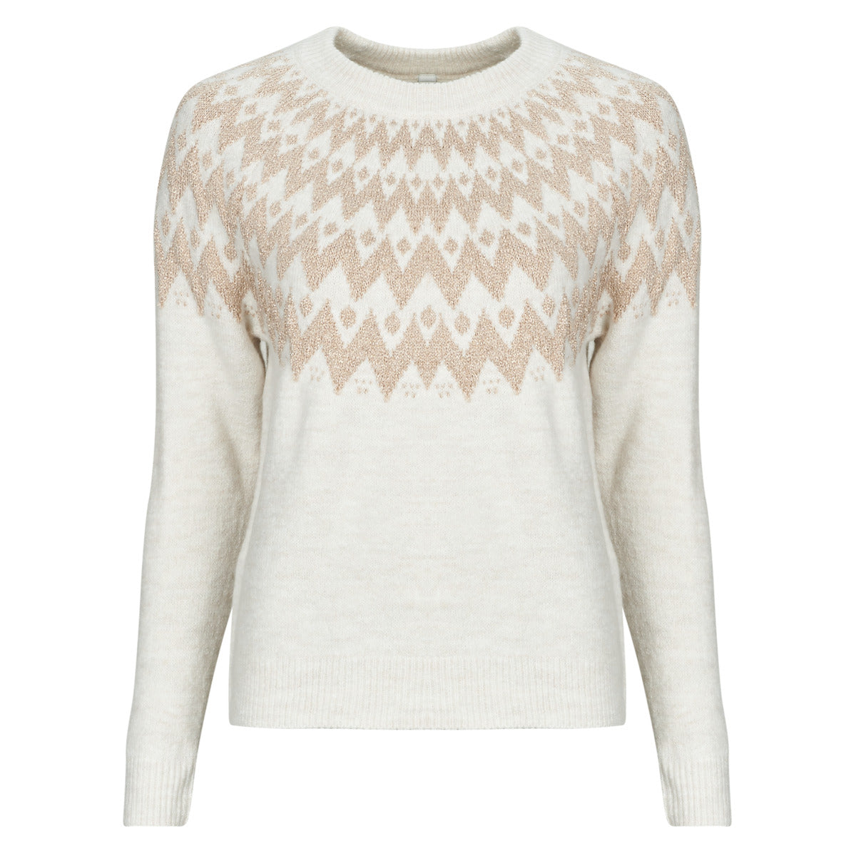 Maglione Donna Only  ONLFRY LS JQ GLITTER  Beige