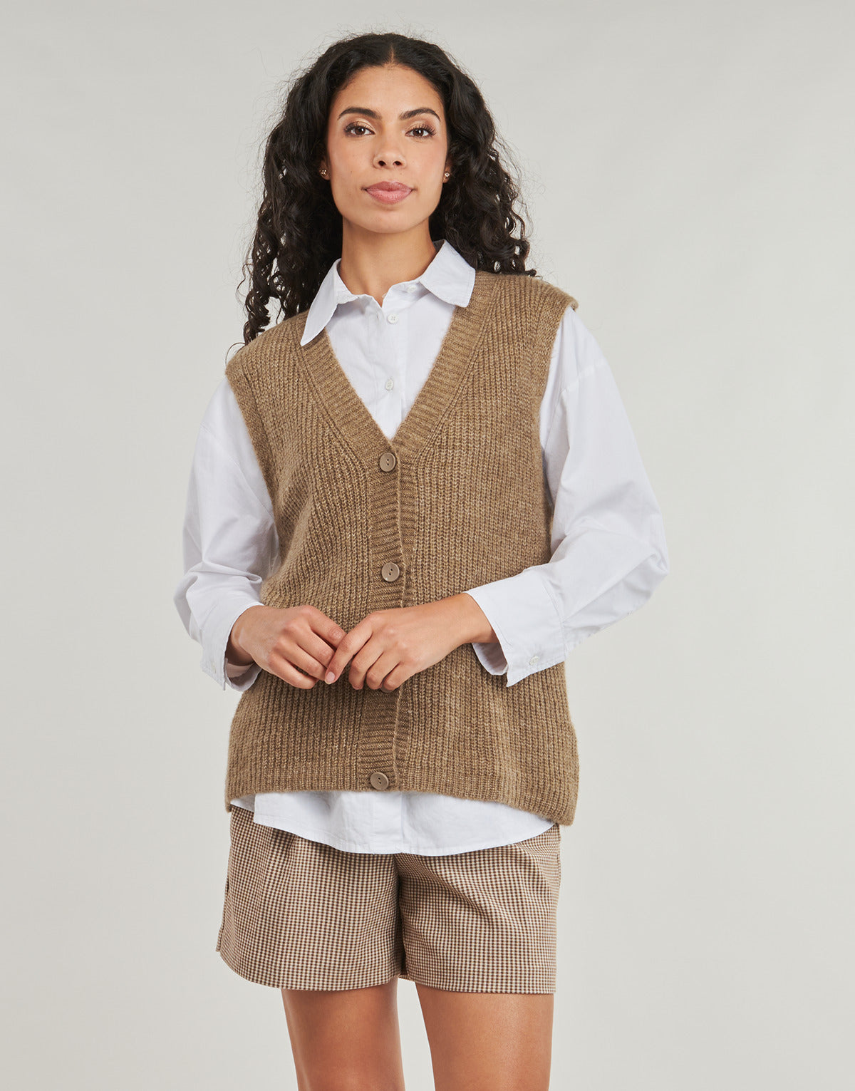 Gilet / Cardigan Donna Only ONLJANE SL Marrone