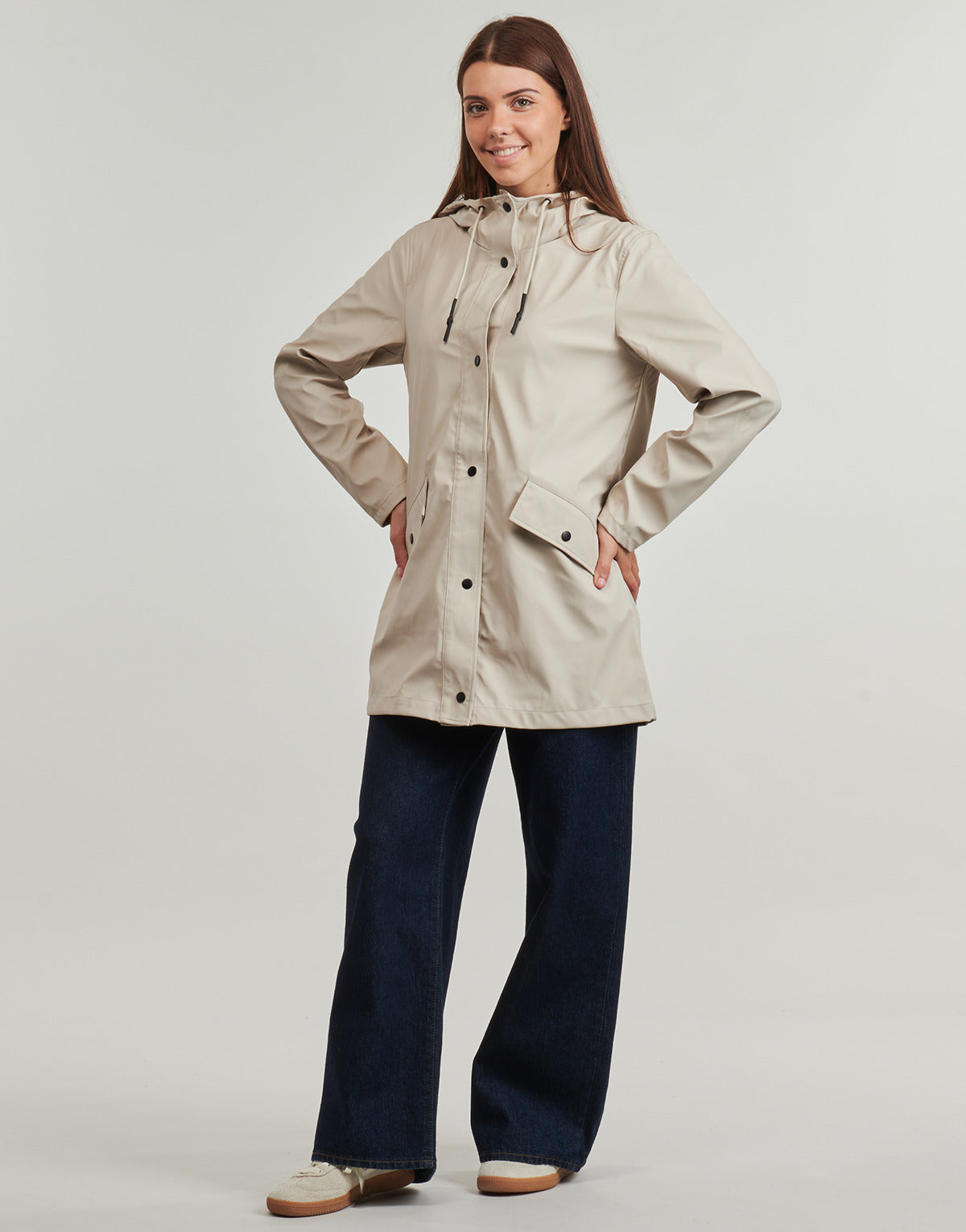 Parka Donna Only  ONLELISA RAINCOAT  Beige