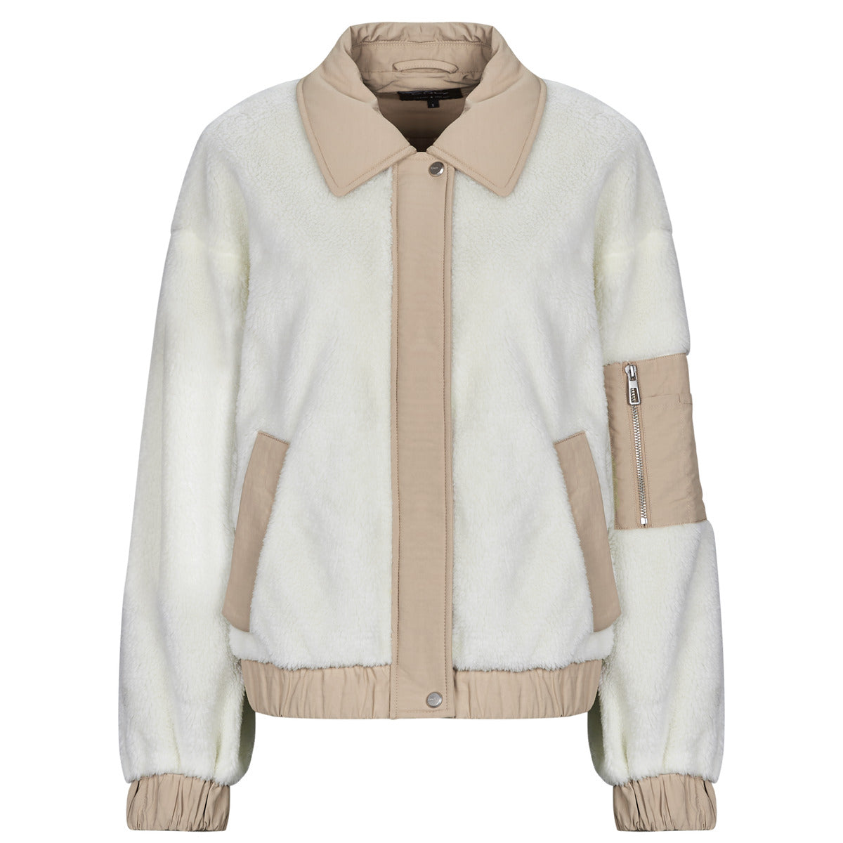 Giubbotto Donna Only  ONLSIENA TEDDY MIX JACKET  Beige
