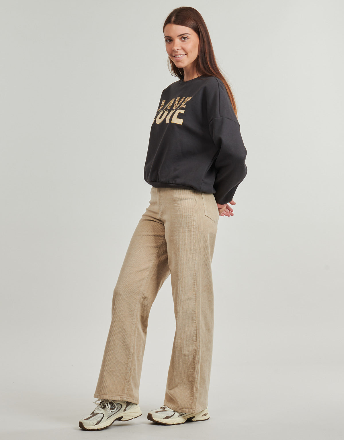 Pantalone Donna Only  ONLHOPE GLOBAL  Beige