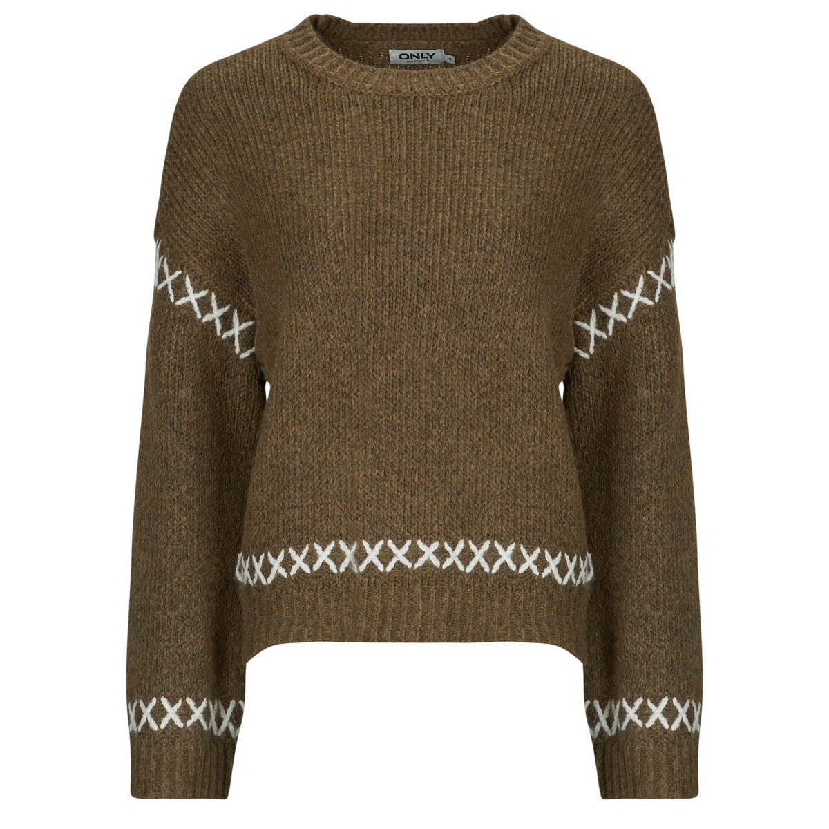 Maglione Donna Only  ONLAMANDA  Marrone