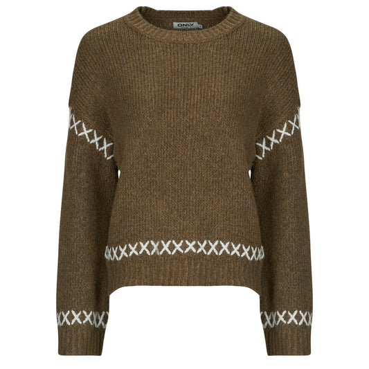 Maglione Donna Only  ONLAMANDA  Marrone