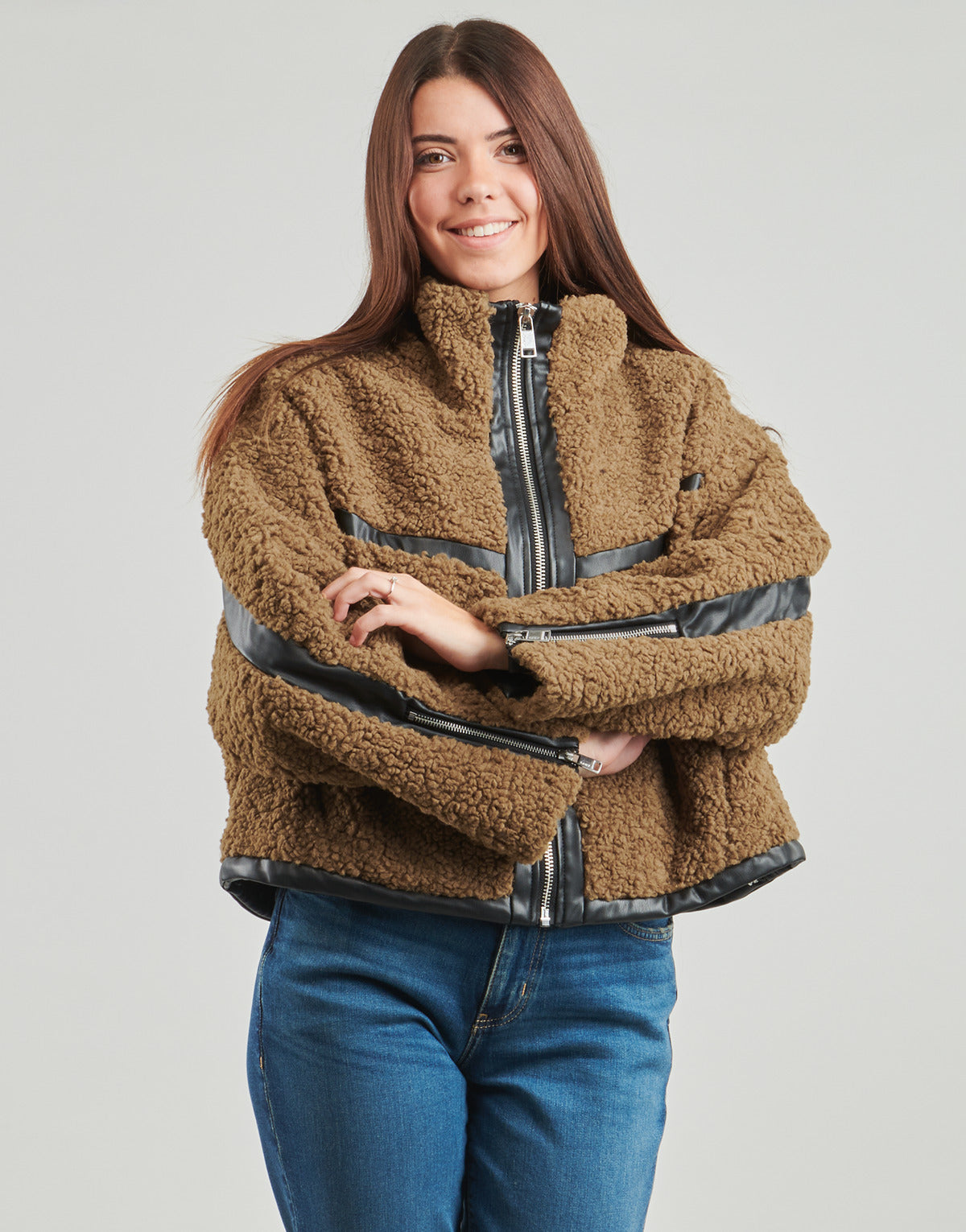 Mantella Donna Only  ONLPATTI LIFE TEDDY  Marrone