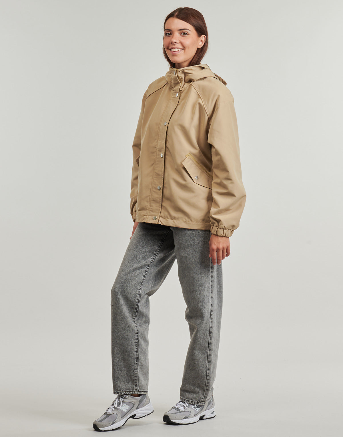 Parka Donna Only  ONLHOLLY LIFE JACKET   Beige