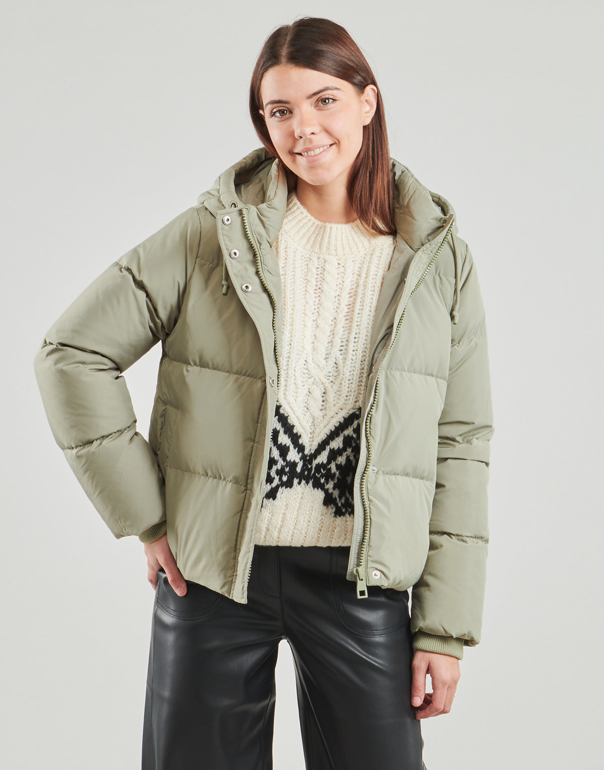 Piumino Donna Only  ONLALICE SHORT DOWN  Verde