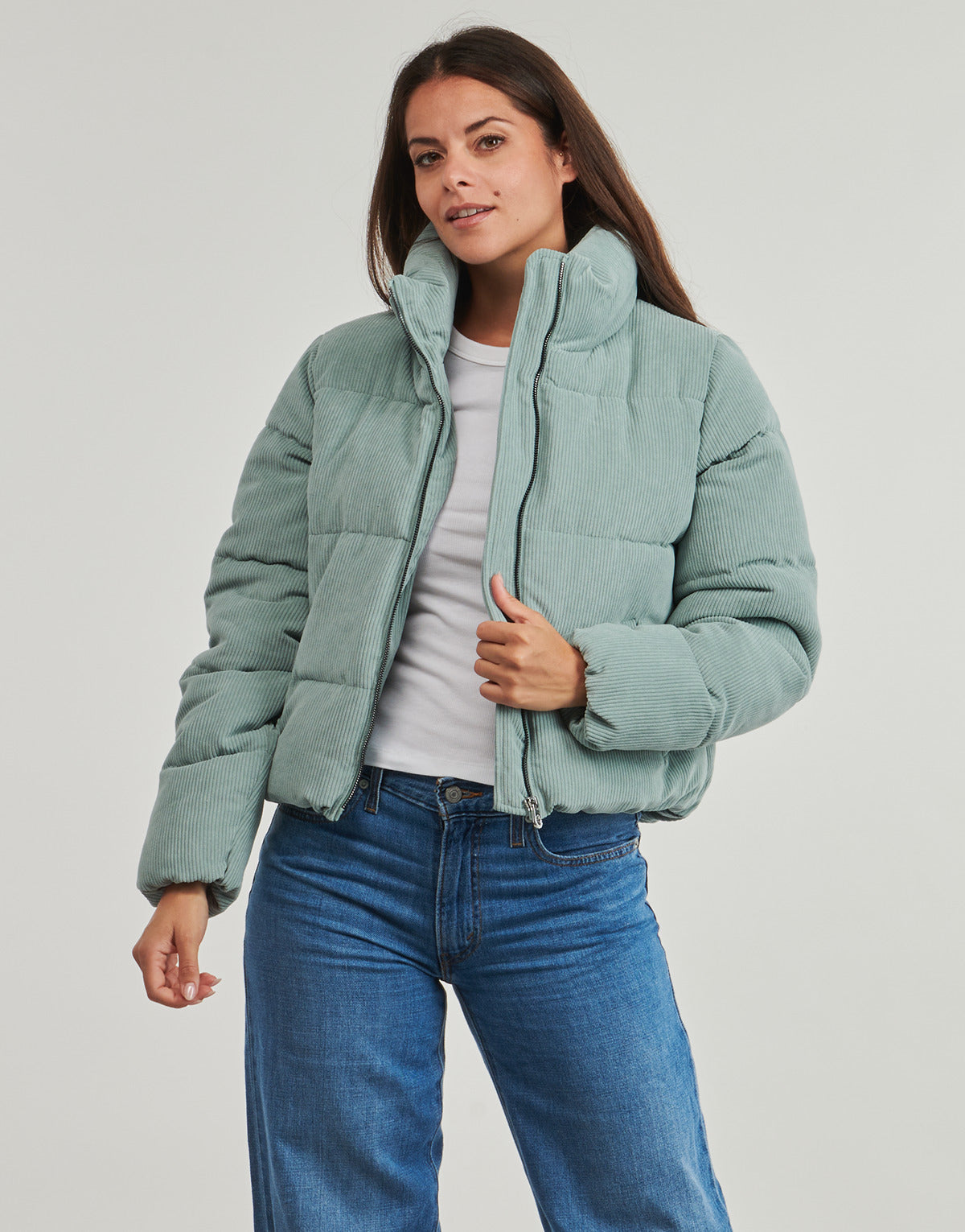 Piumino Donna Only  ONLNEWDOLLY CORDUROY   Blu