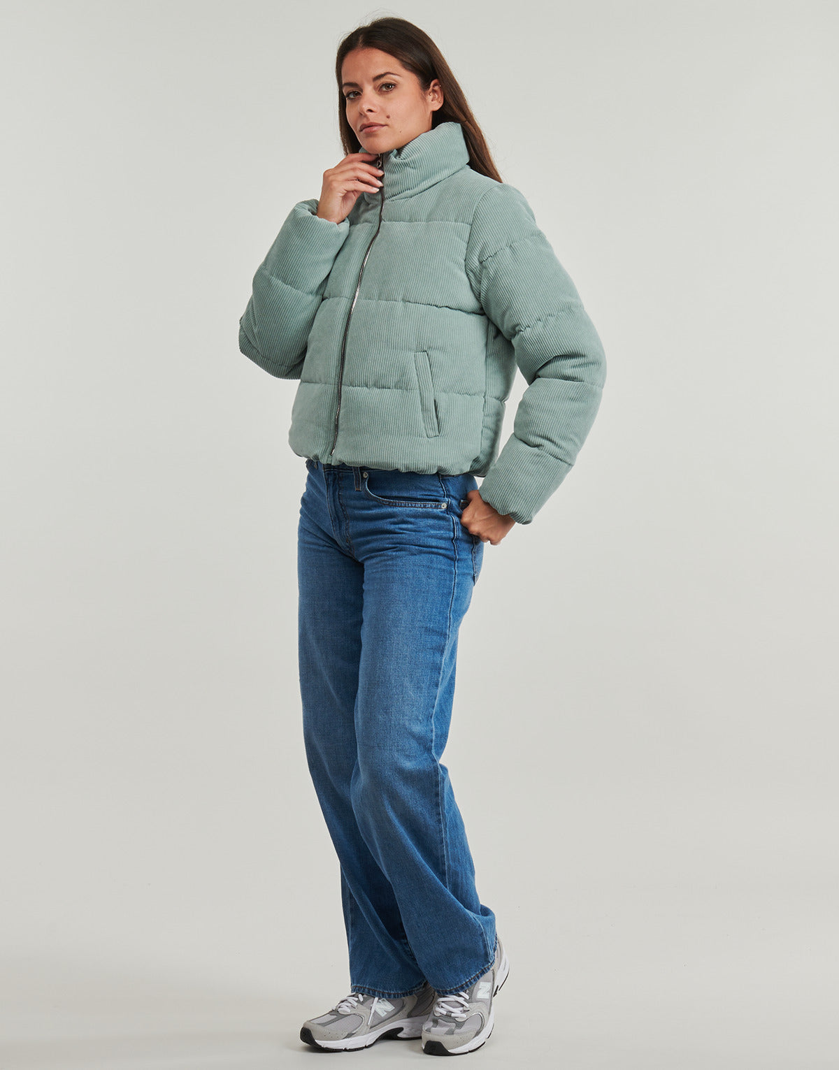 Piumino Donna Only  ONLNEWDOLLY CORDUROY   Blu