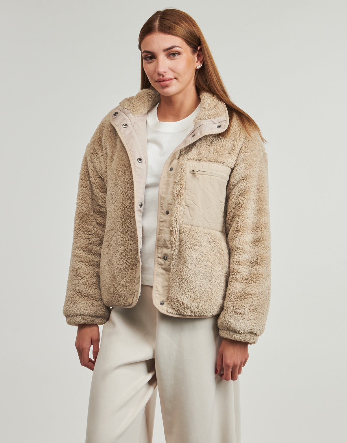 Giubbotto Donna Only  ONLCONTACT LIFE OVERSIZED  Beige