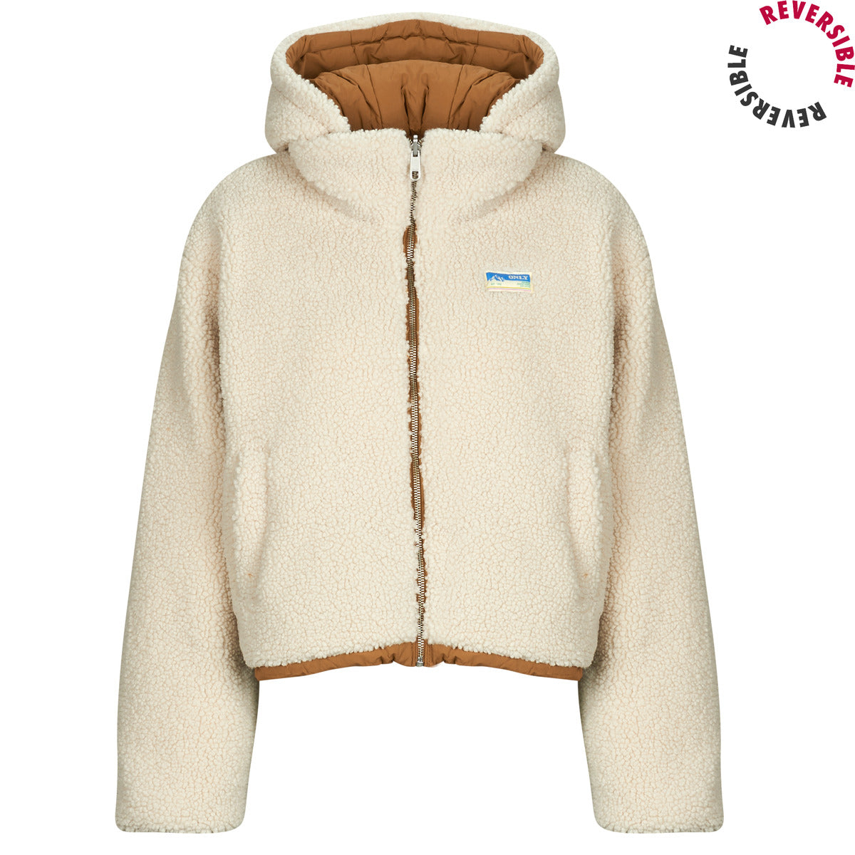 Giubbotto Donna Only  ONLMARIA LIFE REV PUFFER  Beige