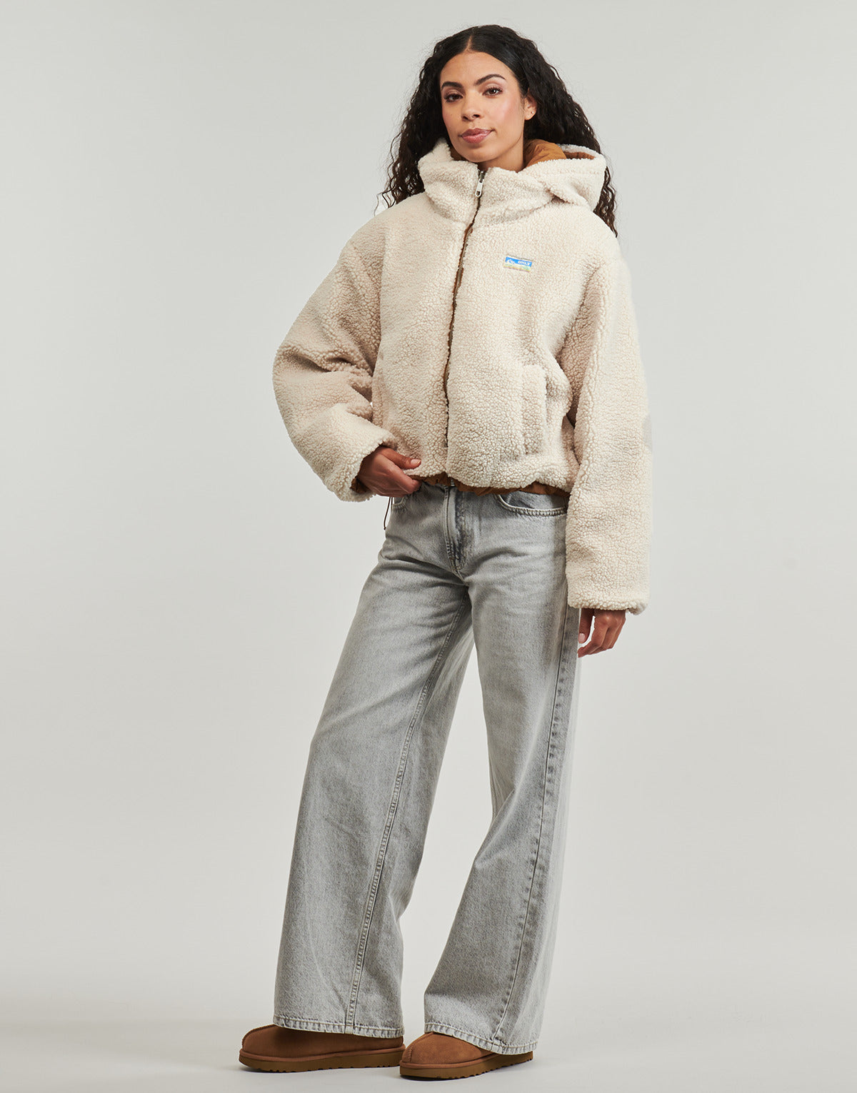 Giubbotto Donna Only  ONLMARIA LIFE REV PUFFER  Beige