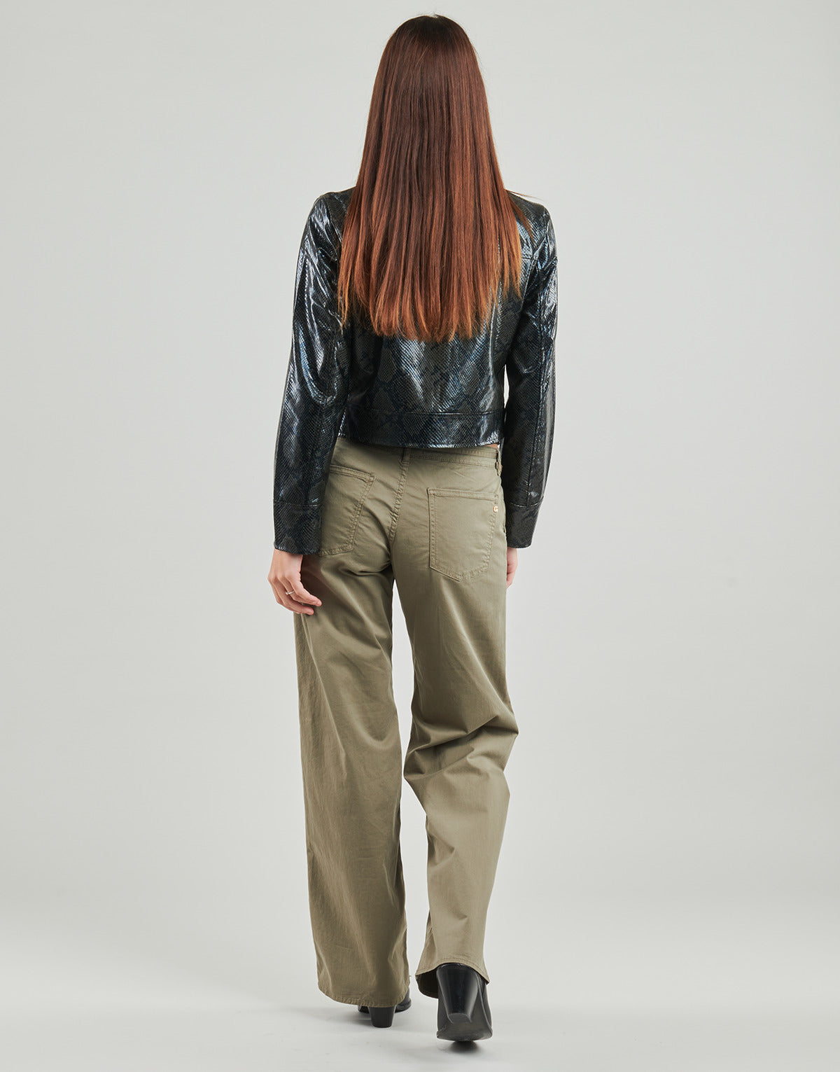 Giacca in pelle Donna Only  ONLPARIS SNAKE  Nero