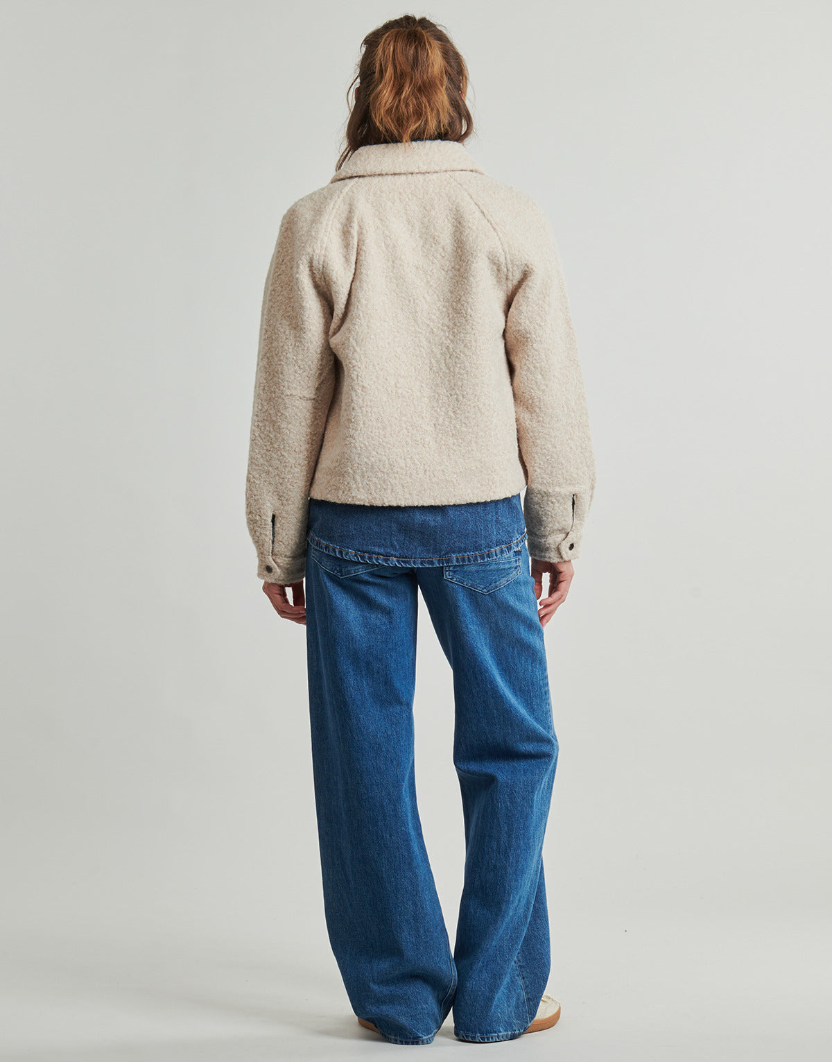 Mantella Donna Only  ONLMALO BOUCLE  Beige