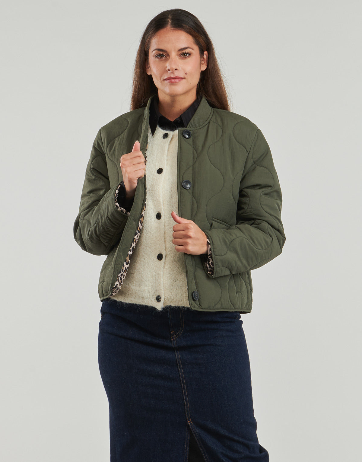 Giubbotto Donna Only  ONLSALSA   Kaki