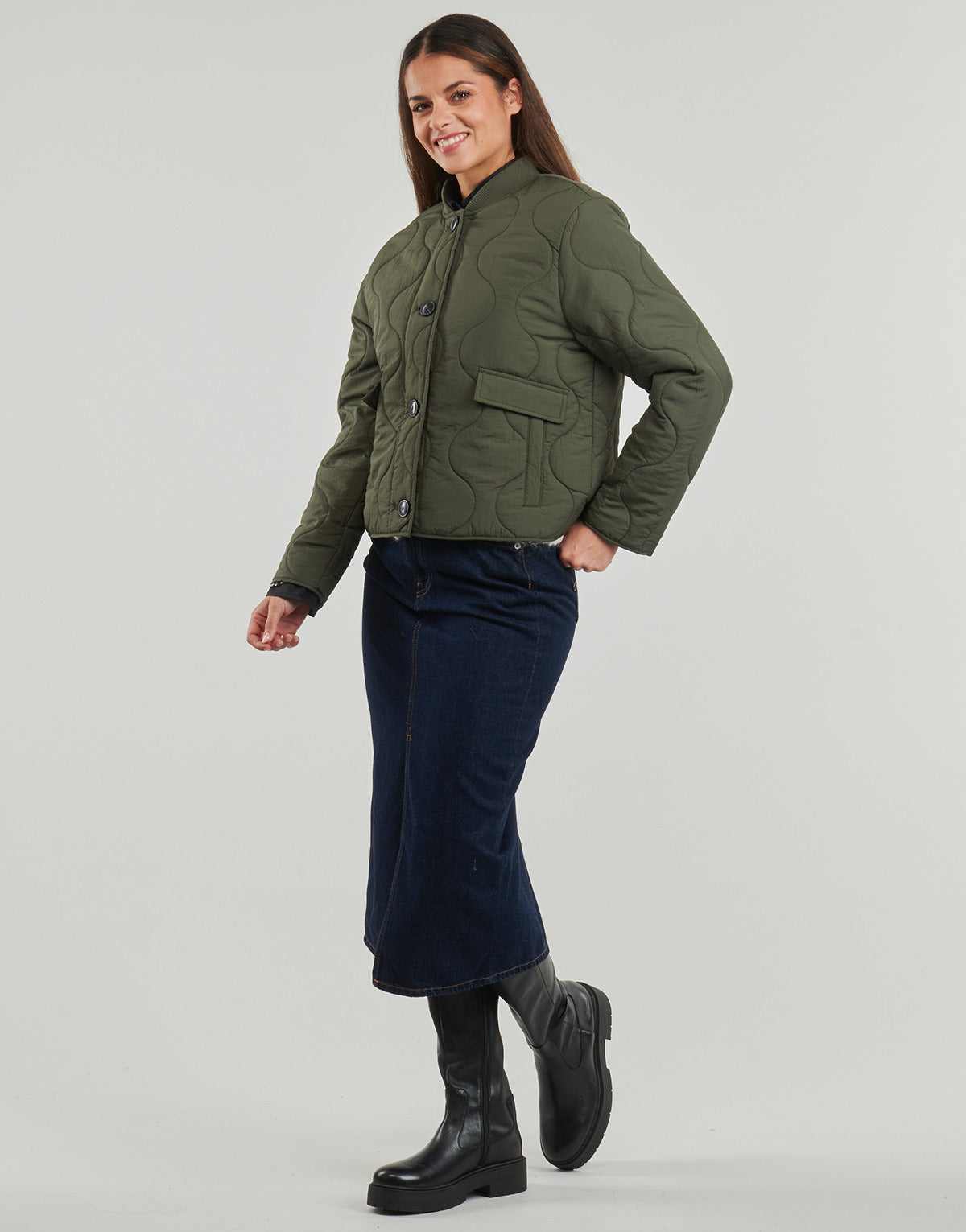 Giubbotto Donna Only  ONLSALSA   Kaki