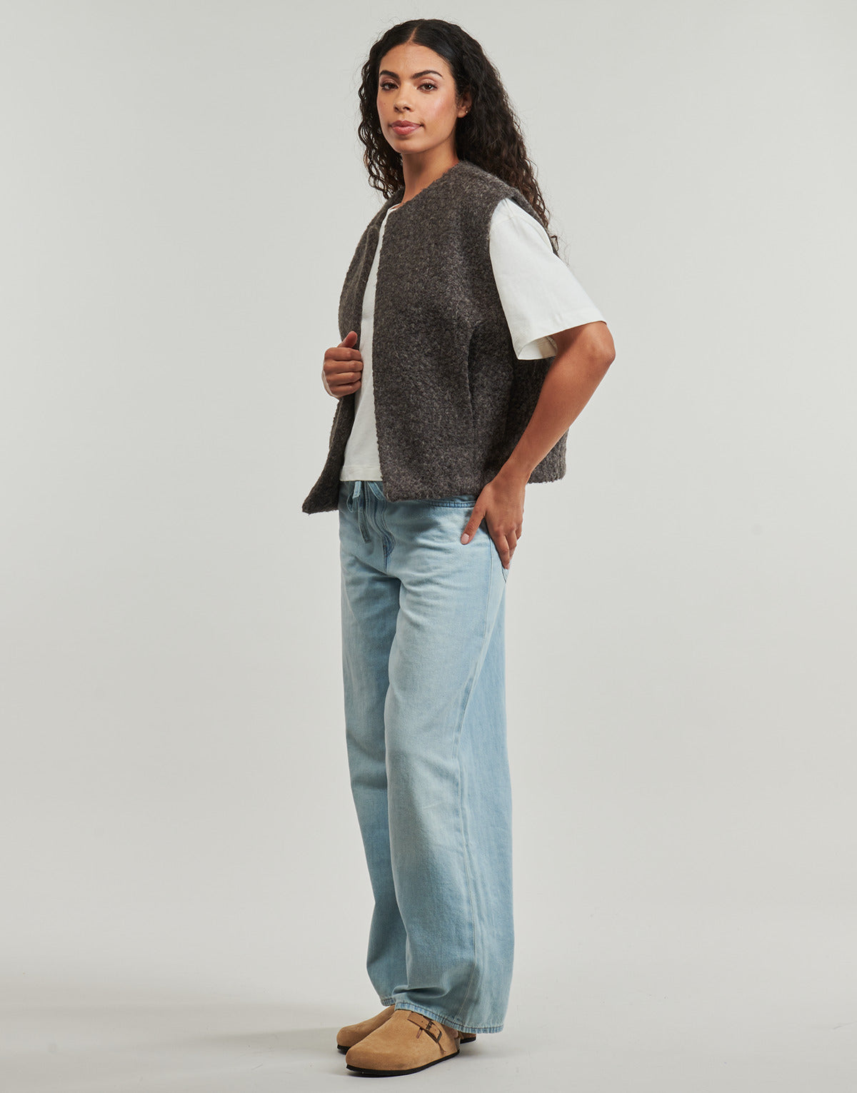 Gilet / Cardigan Donna Only  ONLMILA   Grigio