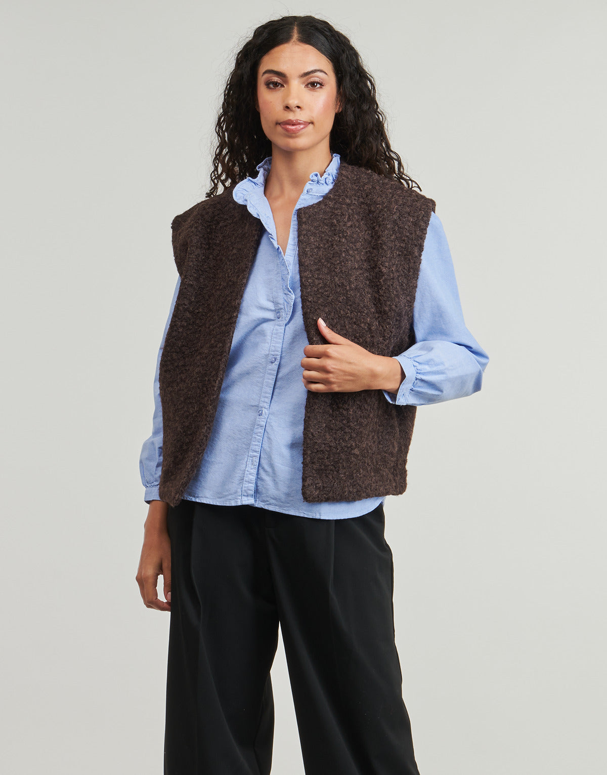 Gilet / Cardigan Donna Only  ONLMILA   Marrone