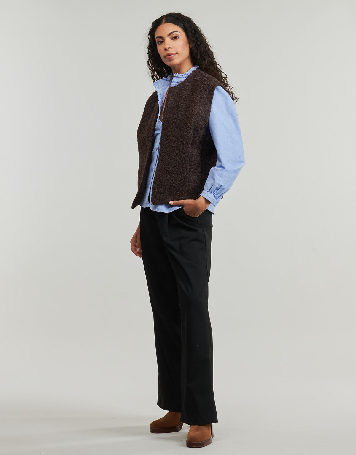 Gilet / Cardigan Donna Only  ONLMILA   Marrone