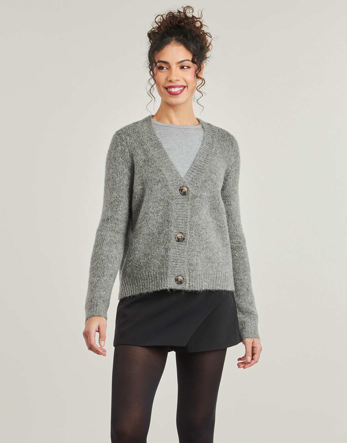 Gilet / Cardigan Donna Only  ONLZOEY   Kaki