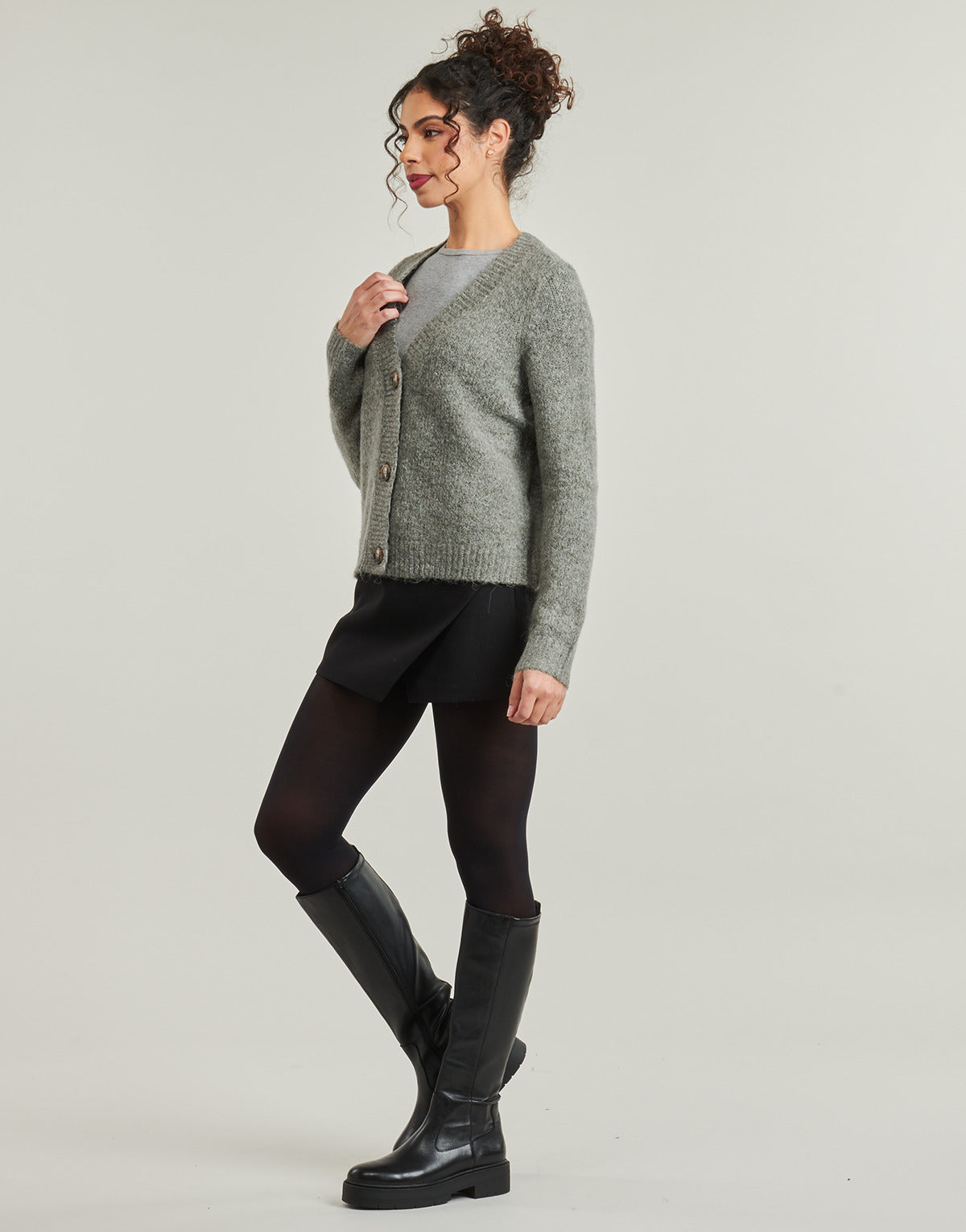 Gilet / Cardigan Donna Only  ONLZOEY   Kaki