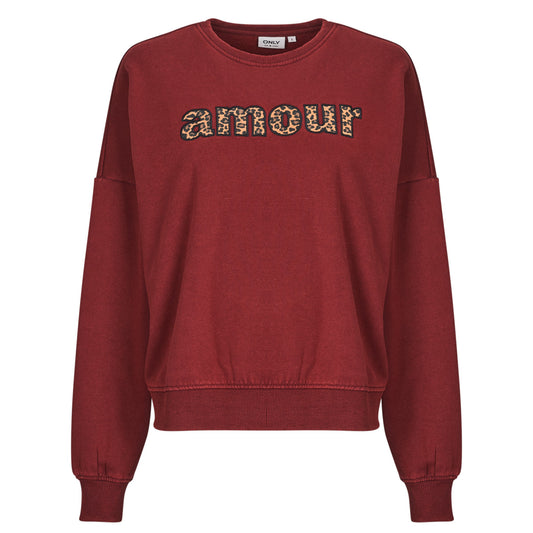 Felpa Donna Only  ONLLINDA   Bordeaux