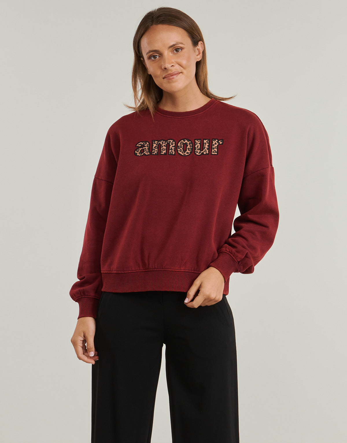 Felpa Donna Only  ONLLINDA   Bordeaux