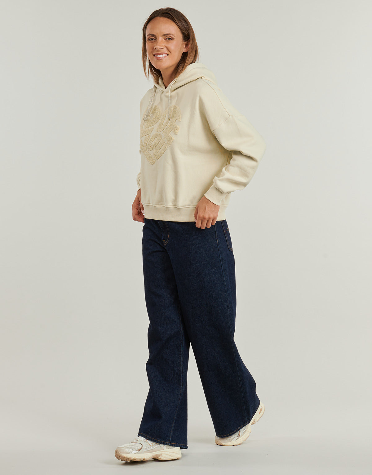 Felpa Donna Only  ONLLYNA   Beige