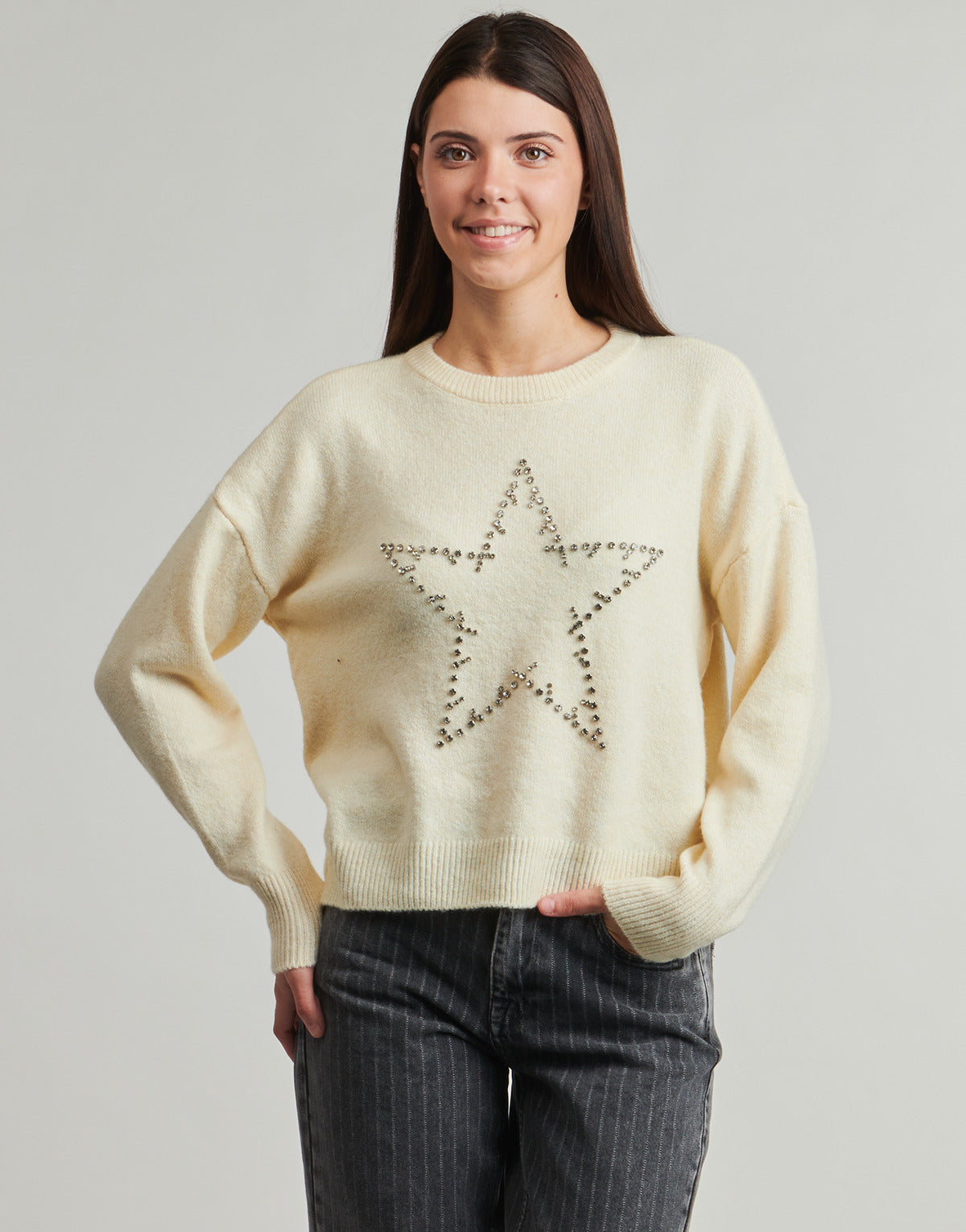 Maglione Donna Only  ONLRENATA   Beige