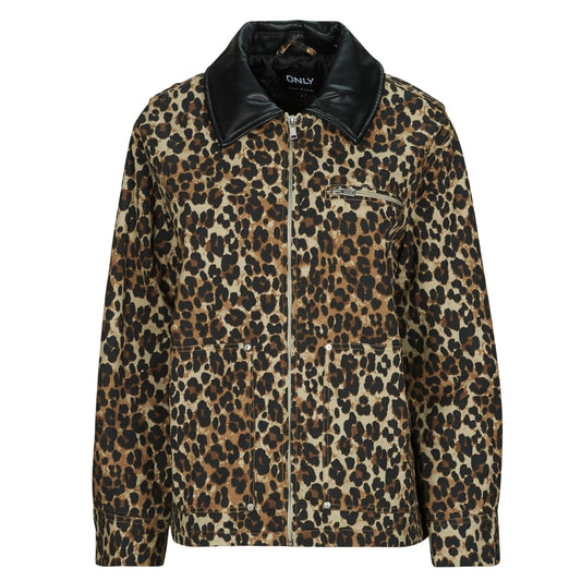 Giubbotto Donna Only  ONLIVRA CANVAS  Marrone