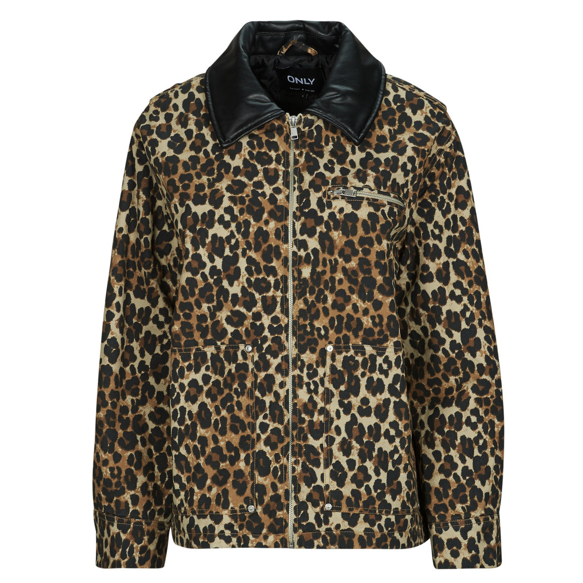 Giubbotto Donna Only  ONLIVRA CANVAS  Marrone