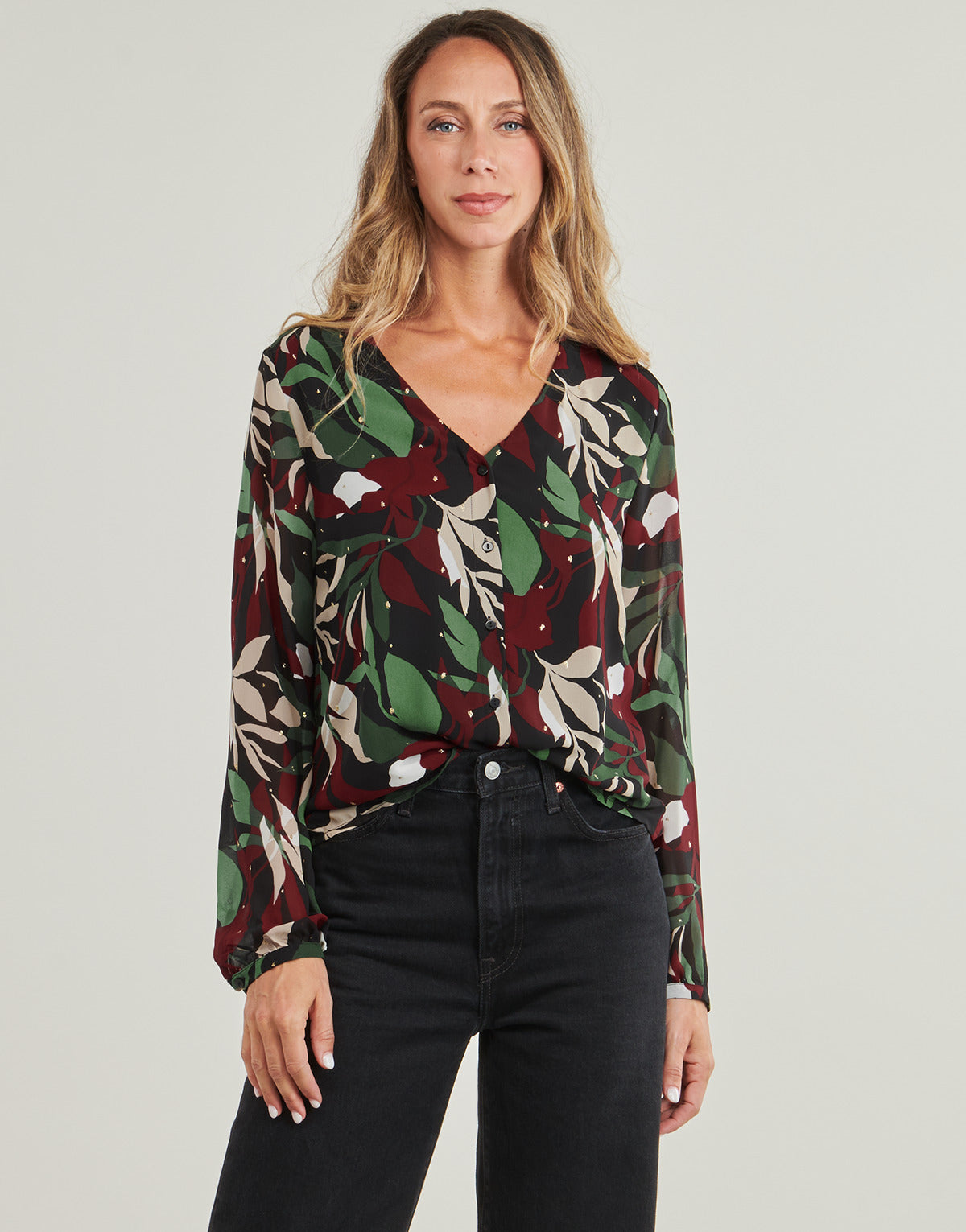 Camicetta Donna Only  ONLGABRI FR L/S LUREX  Multicolore