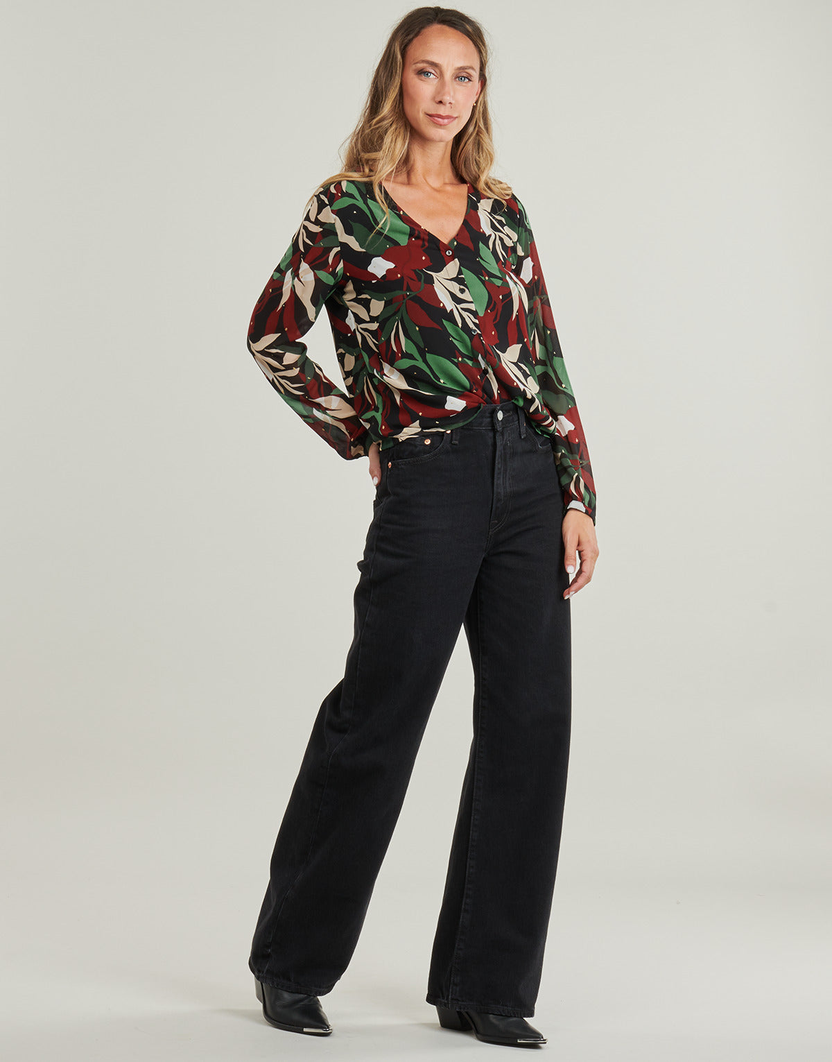 Camicetta Donna Only  ONLGABRI FR L/S LUREX  Multicolore