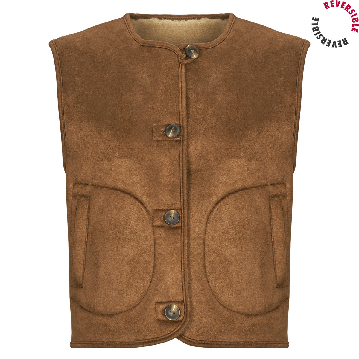 Gilet / Cardigan Donna Only  ONLNICO   Marrone