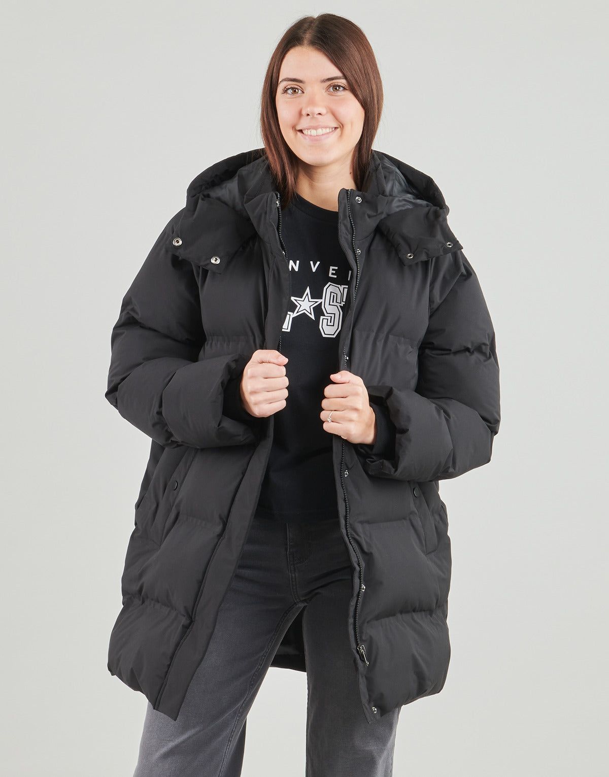 Piumino Donna Only  ONLJOSIE MIDI PUFFER  Nero