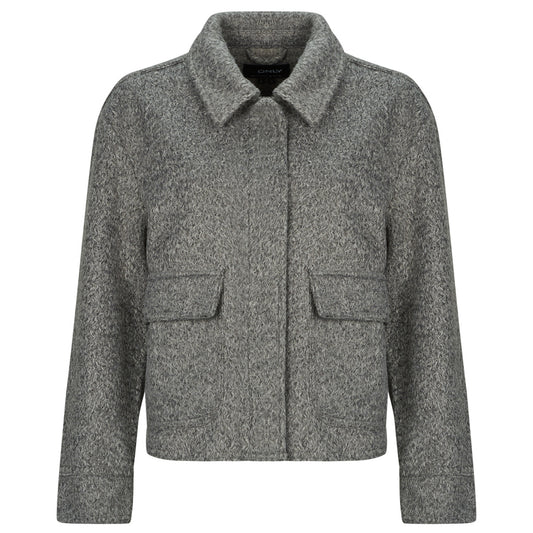 Giubbotto Donna Only  ONLSANNE BOUCLE SHORT  Grigio