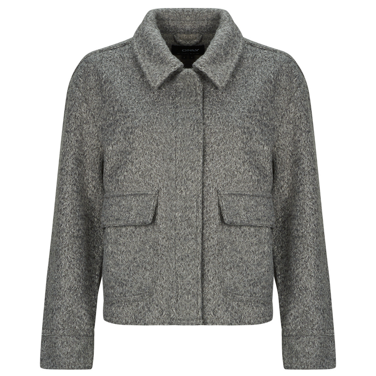 Giubbotto Donna Only  ONLSANNE BOUCLE SHORT  Grigio