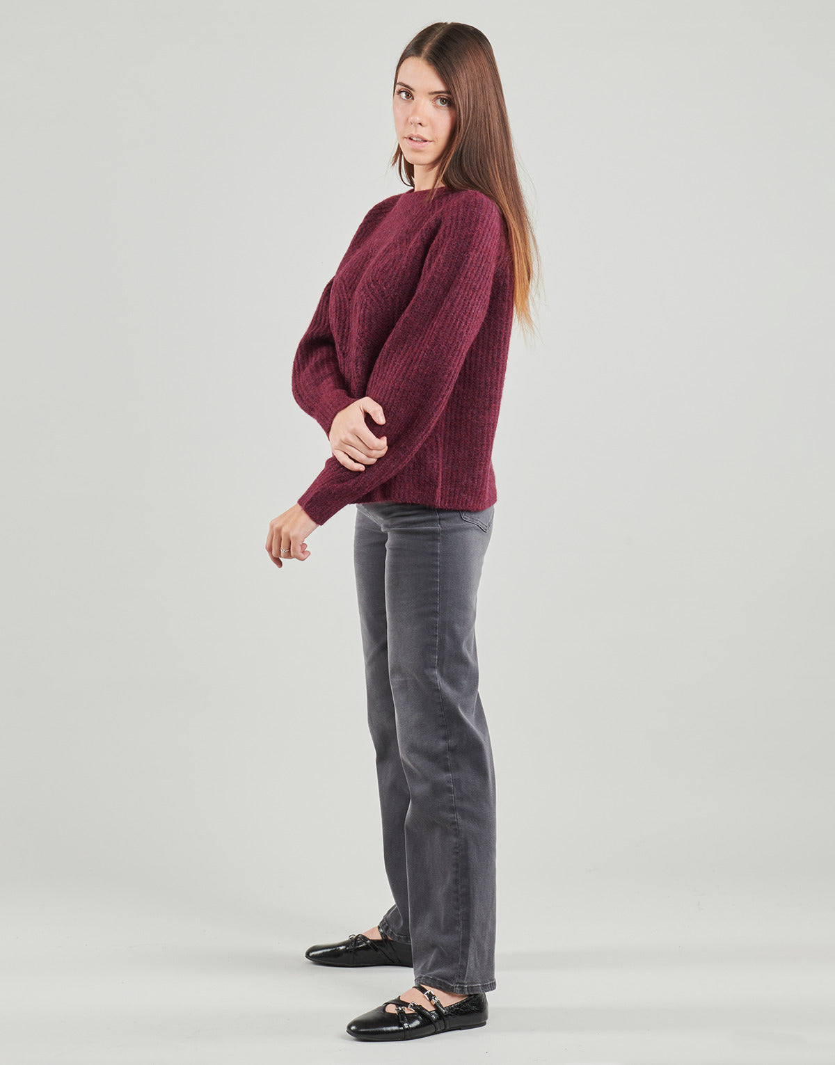 Maglione Donna Only  ONLGILA LIFE  Bordeaux