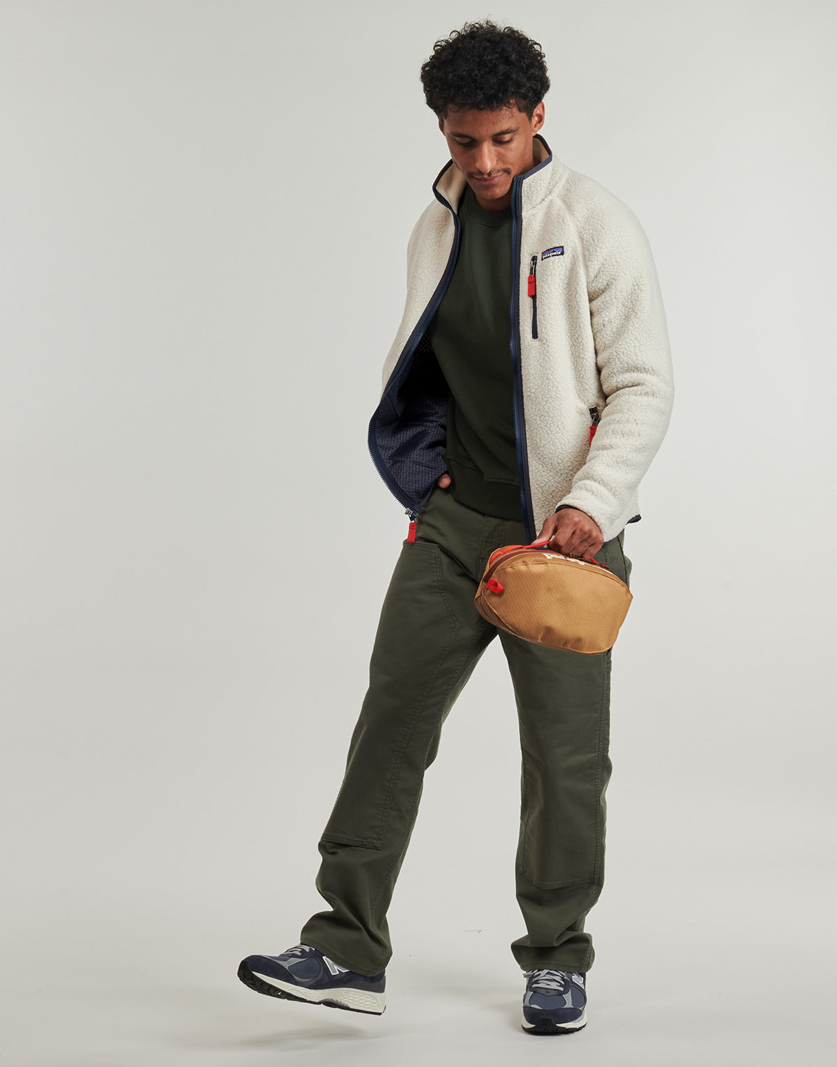 Felpa Uomo Patagonia  M'S RETRO PILE JKT  Beige