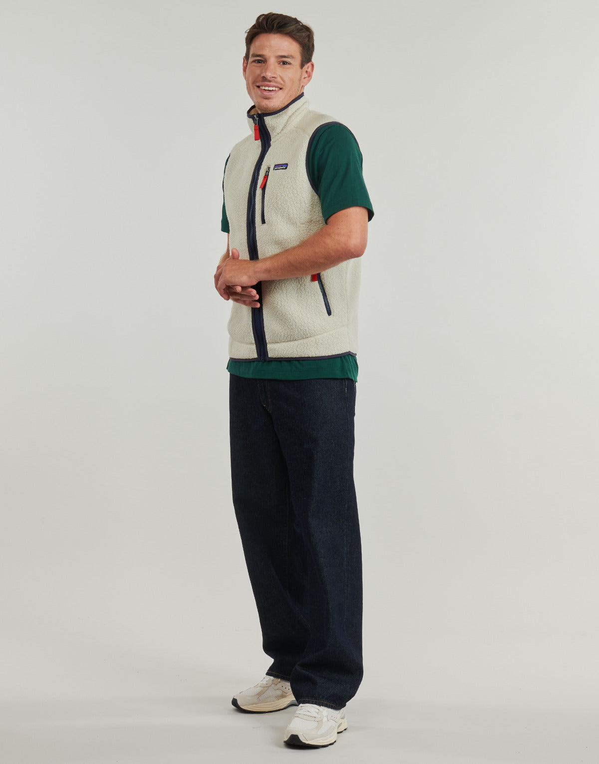 Felpa Uomo Patagonia  M'S RETRO PILE VEST  Beige