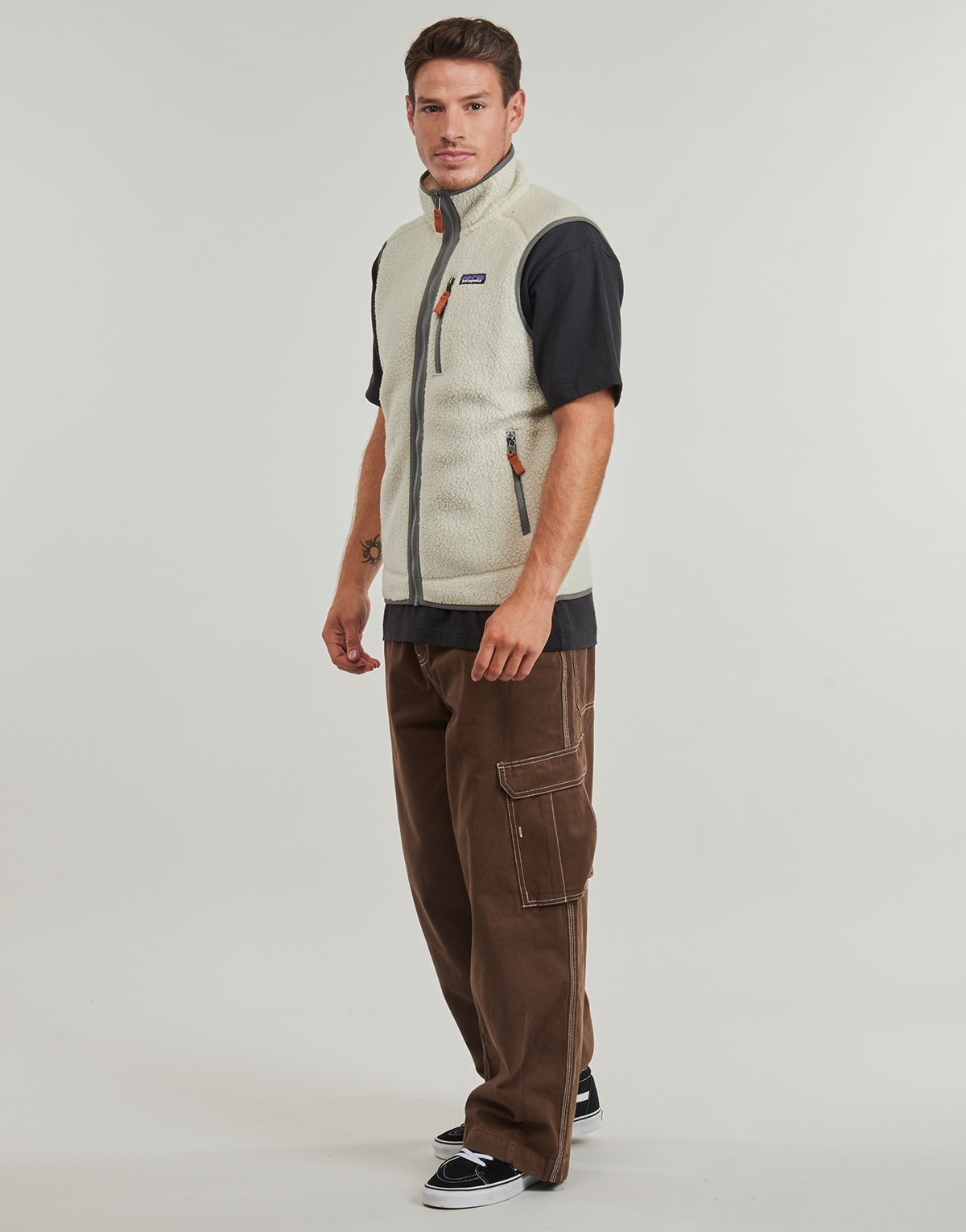 Felpa Uomo Patagonia  M'S RETRO PILE VEST  Beige