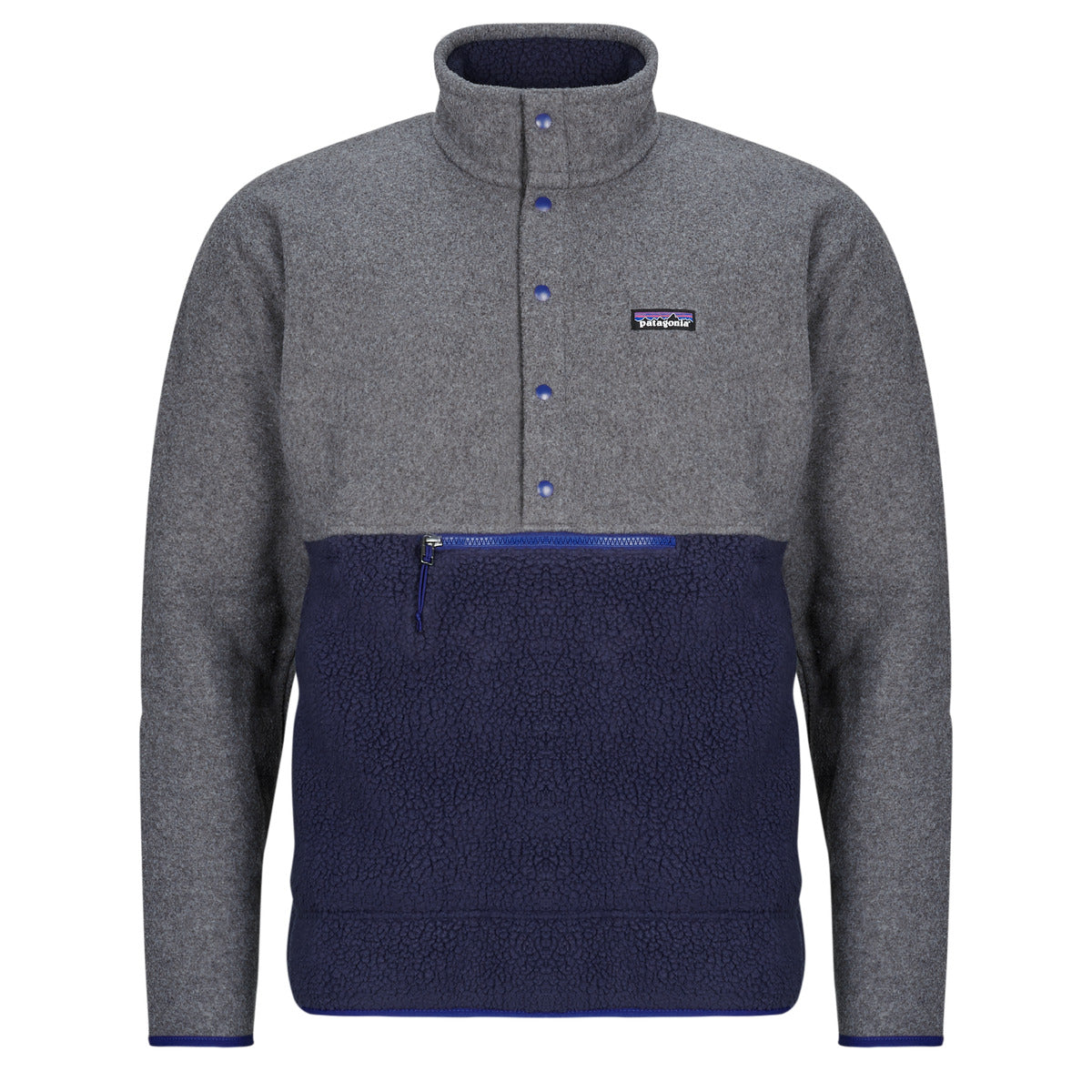 Felpa Uomo Patagonia  M'S RETRO PILE 1/2 SNAP P/O  Grigio