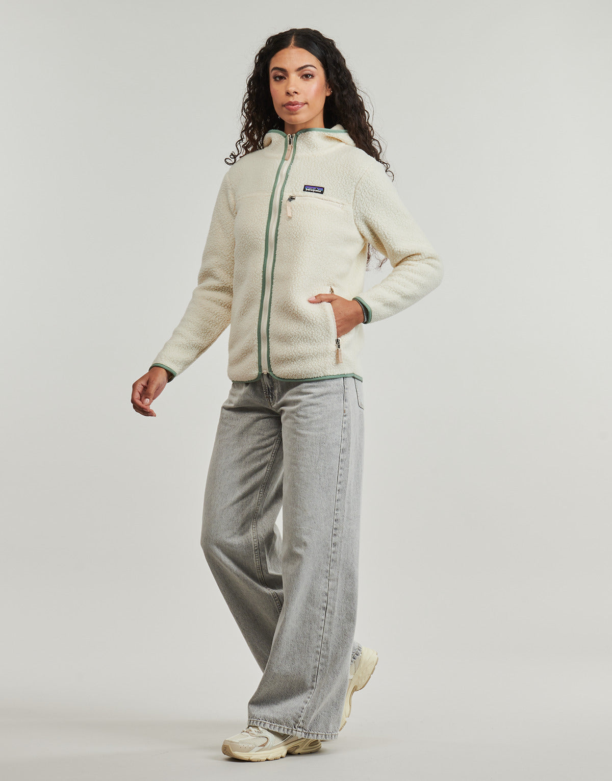 Felpa Donna Patagonia  W'S RETRO PILE HOODY  Beige