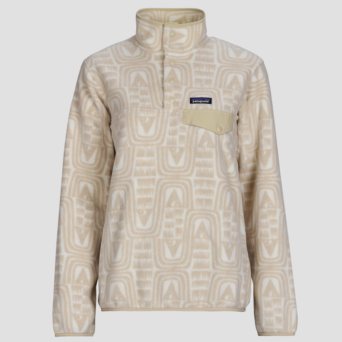 Felpa Donna Patagonia  W'S LW SYNCH SNAP-T P/O  Beige